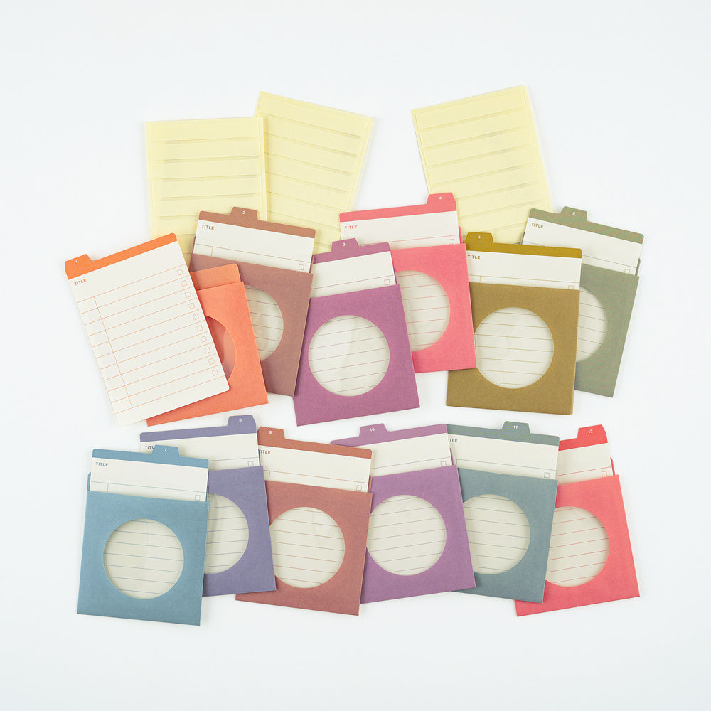 Hobonichi Techo / TSUKI no IRO: 12 Month Index Pockets