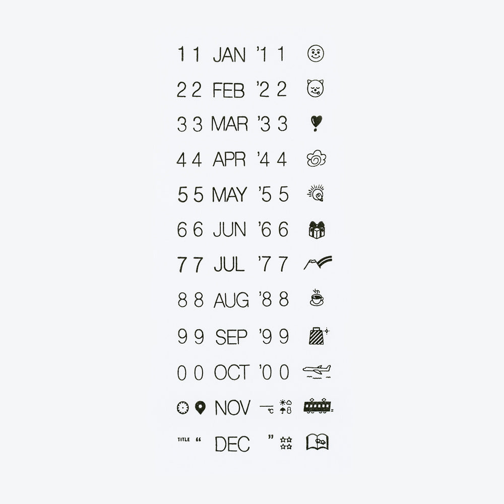 Hobonichi Techo / Collect & Collage: Daily Memories - Rotating Stamp