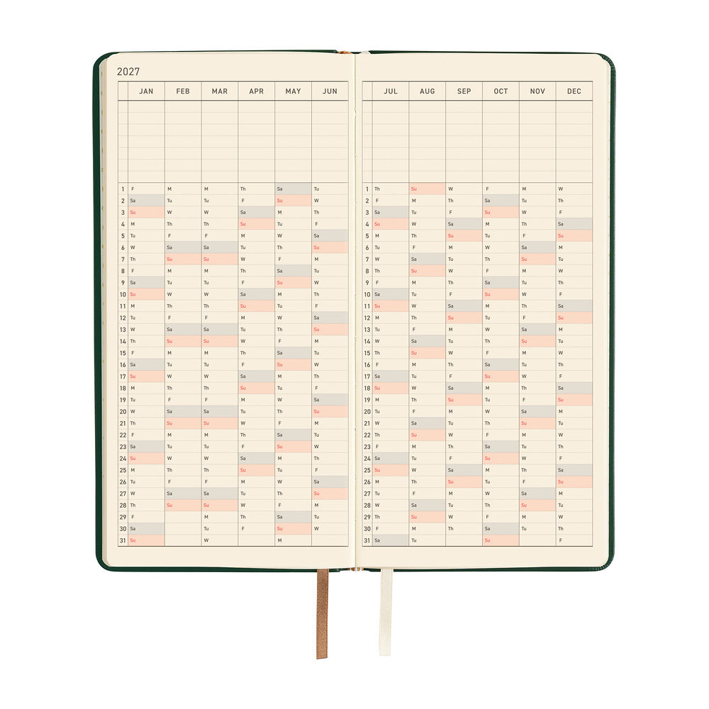 Hobonichi Techo Weeks / Leather: Forest Green