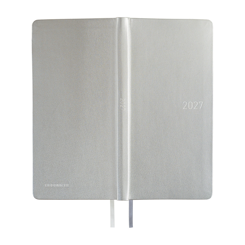 Hobonichi Techo Weeks / Leather: Noble Silver