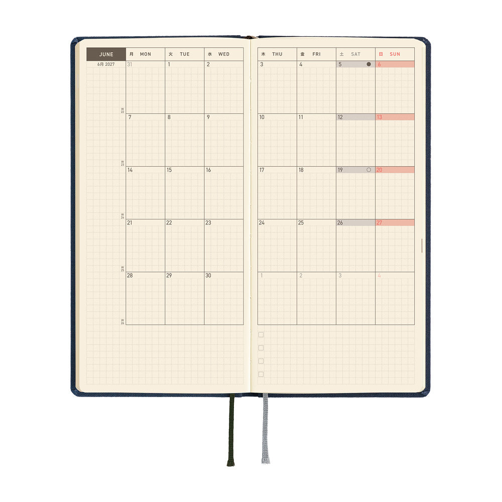 Hobonichi Techo Weeks / Midnight Blue