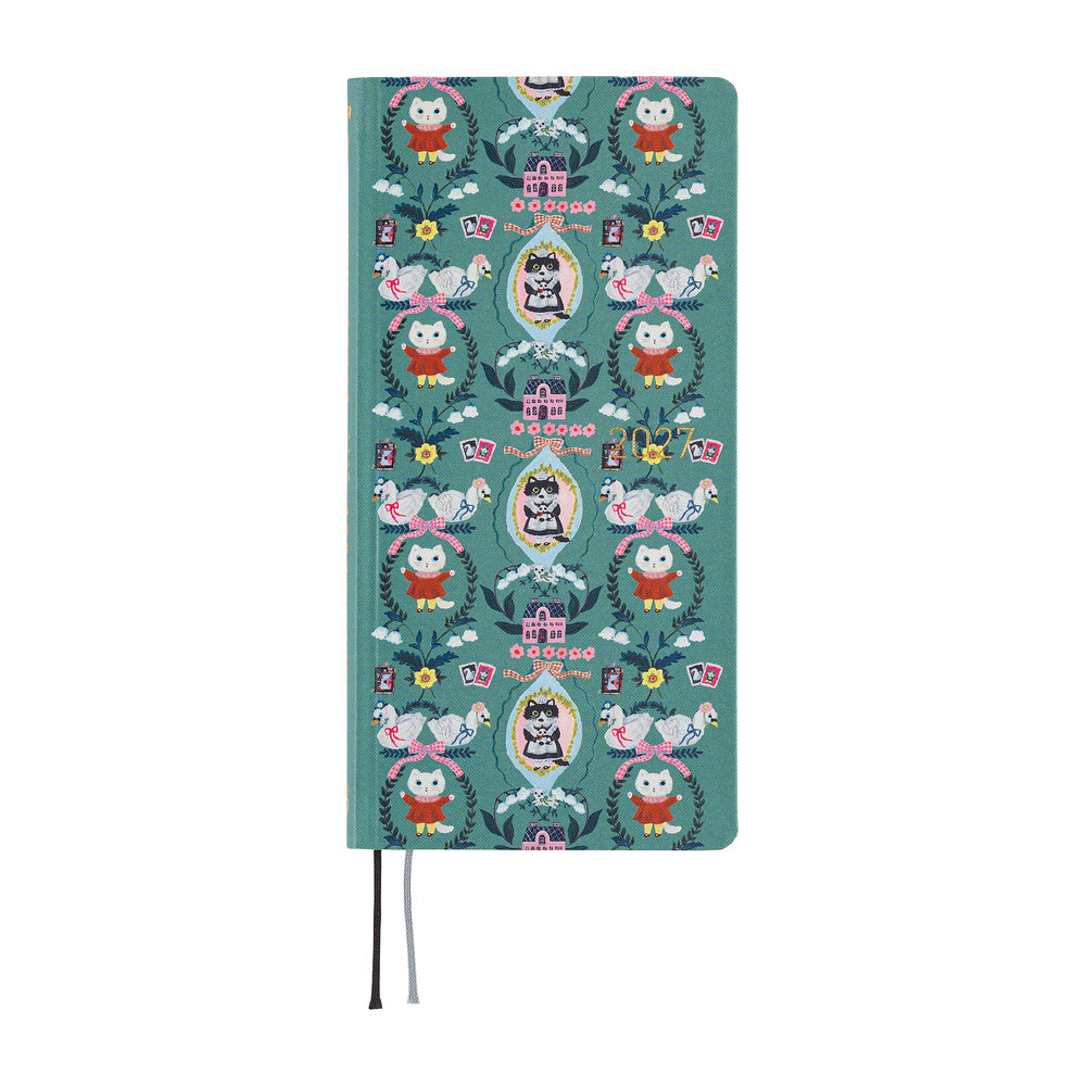 Hobonichi Techo Weeks / Yumi Kitagishi: White Cat Wallpaper