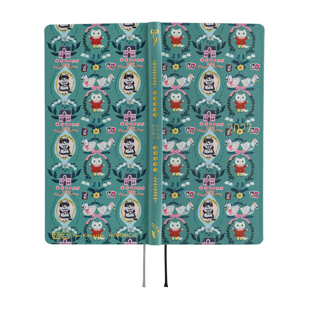 Hobonichi Techo Weeks / Yumi Kitagishi: White Cat Wallpaper
