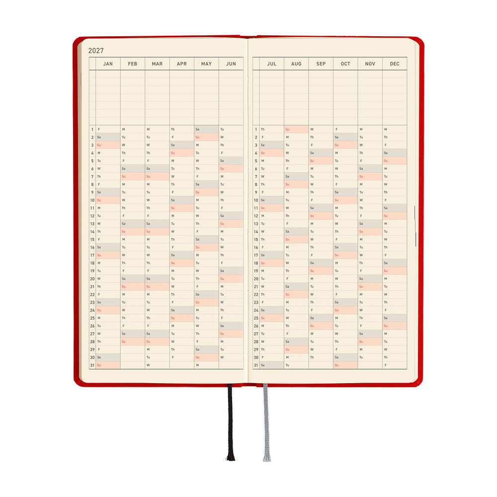 Hobonichi Techo Weeks MEGA / Poppy Red