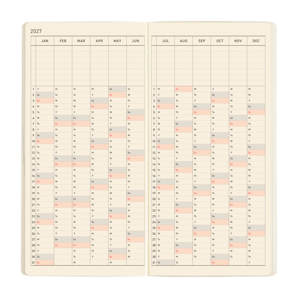 Hobonichi Techo Weeks MEGA / Sneaker: Mandarin Orange