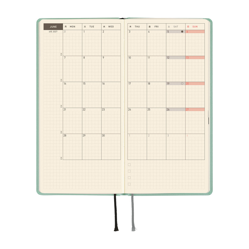 Hobonichi Techo Weeks / Paper Series: Frosty Jade