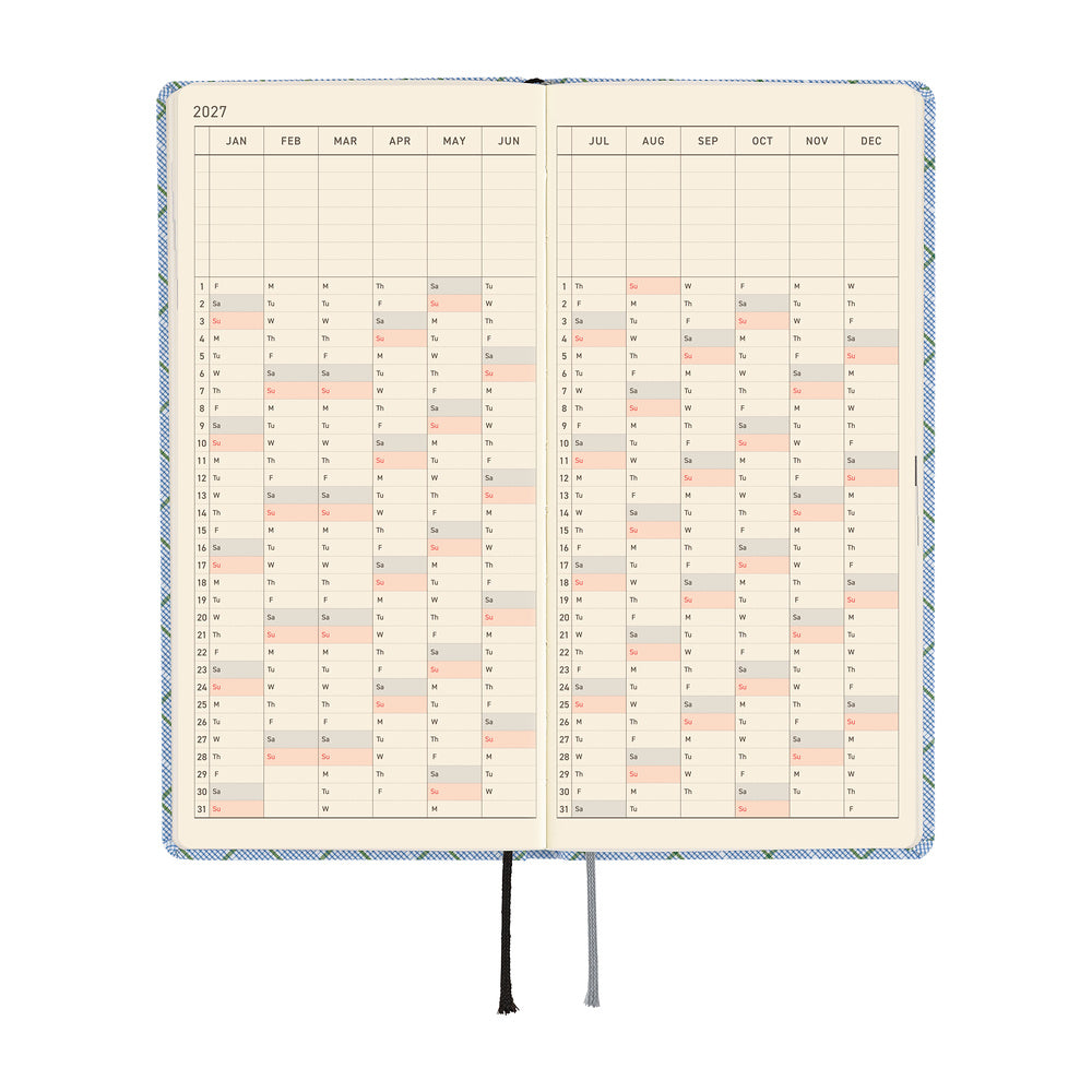 Hobonichi Techo Weeks / Shirt Fabric: Graph Plaid