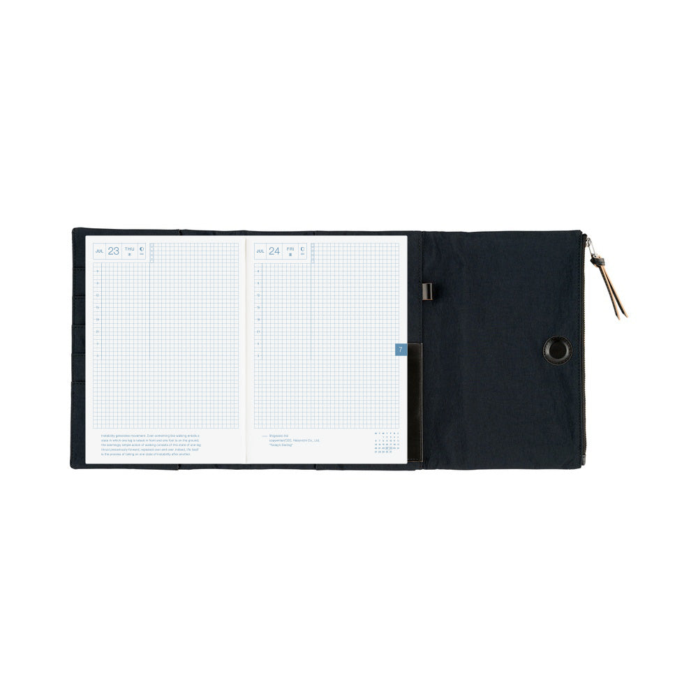 Hobonichi Techo Cover / A5 / Tragen: Black