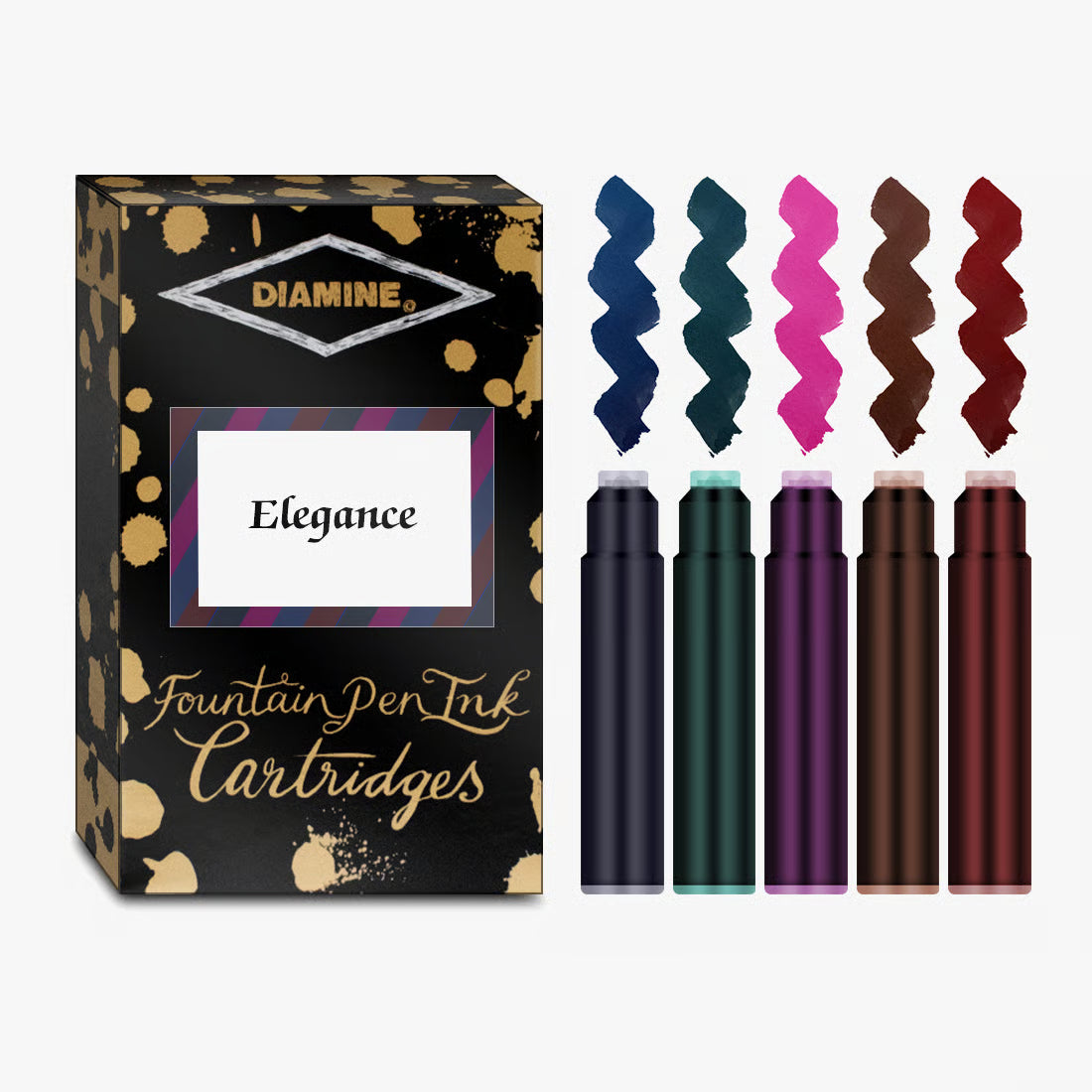Diamine Cartridges 20-Pack – Elegance