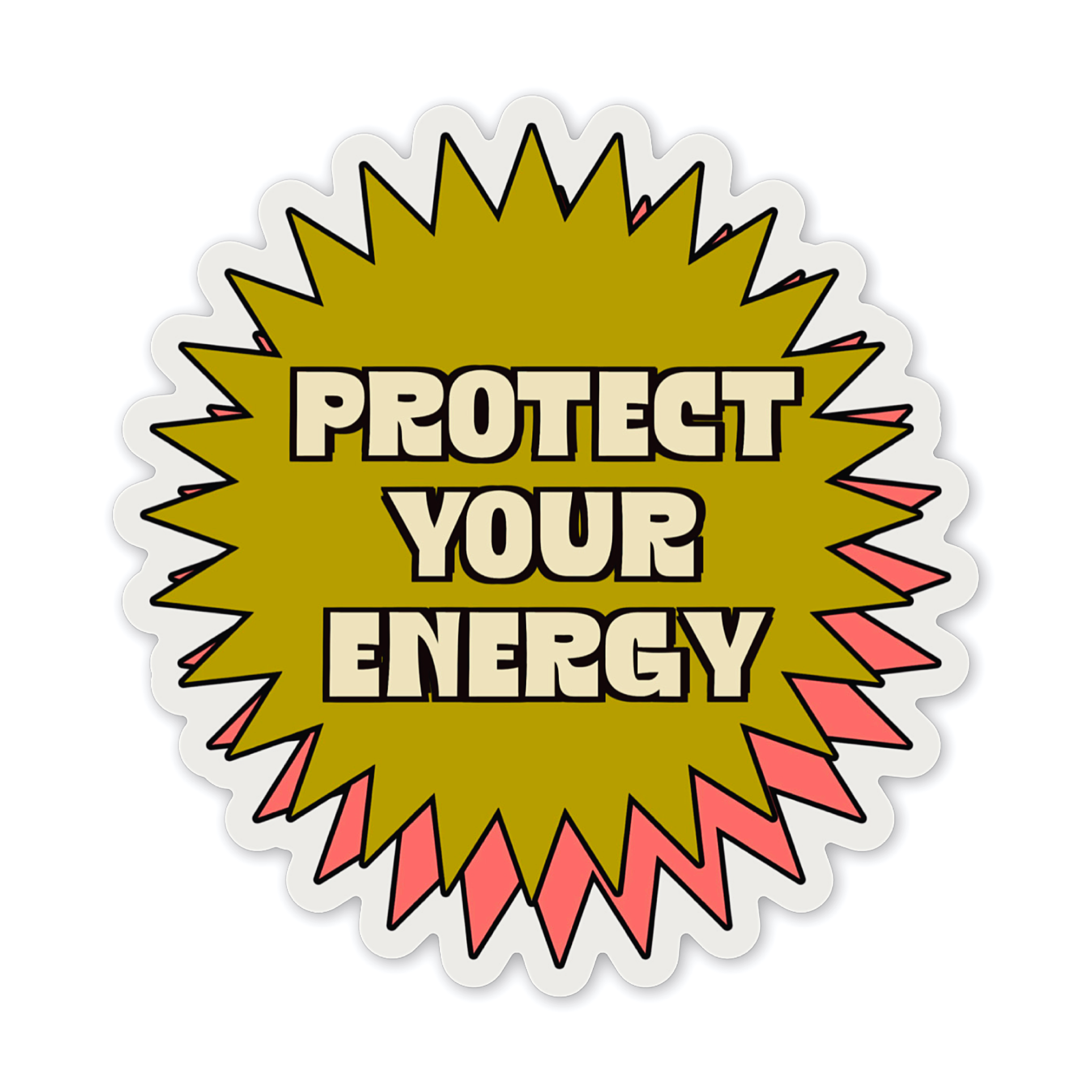 Protect Your Energy Y2K Sticker