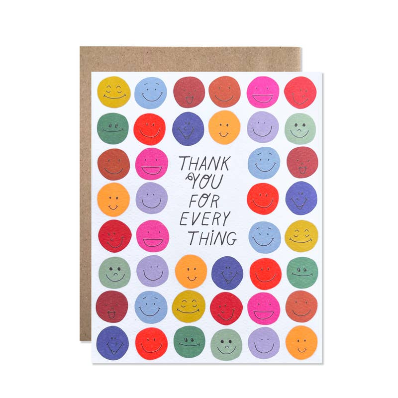 Thank You For Everything Card / Set Of 8