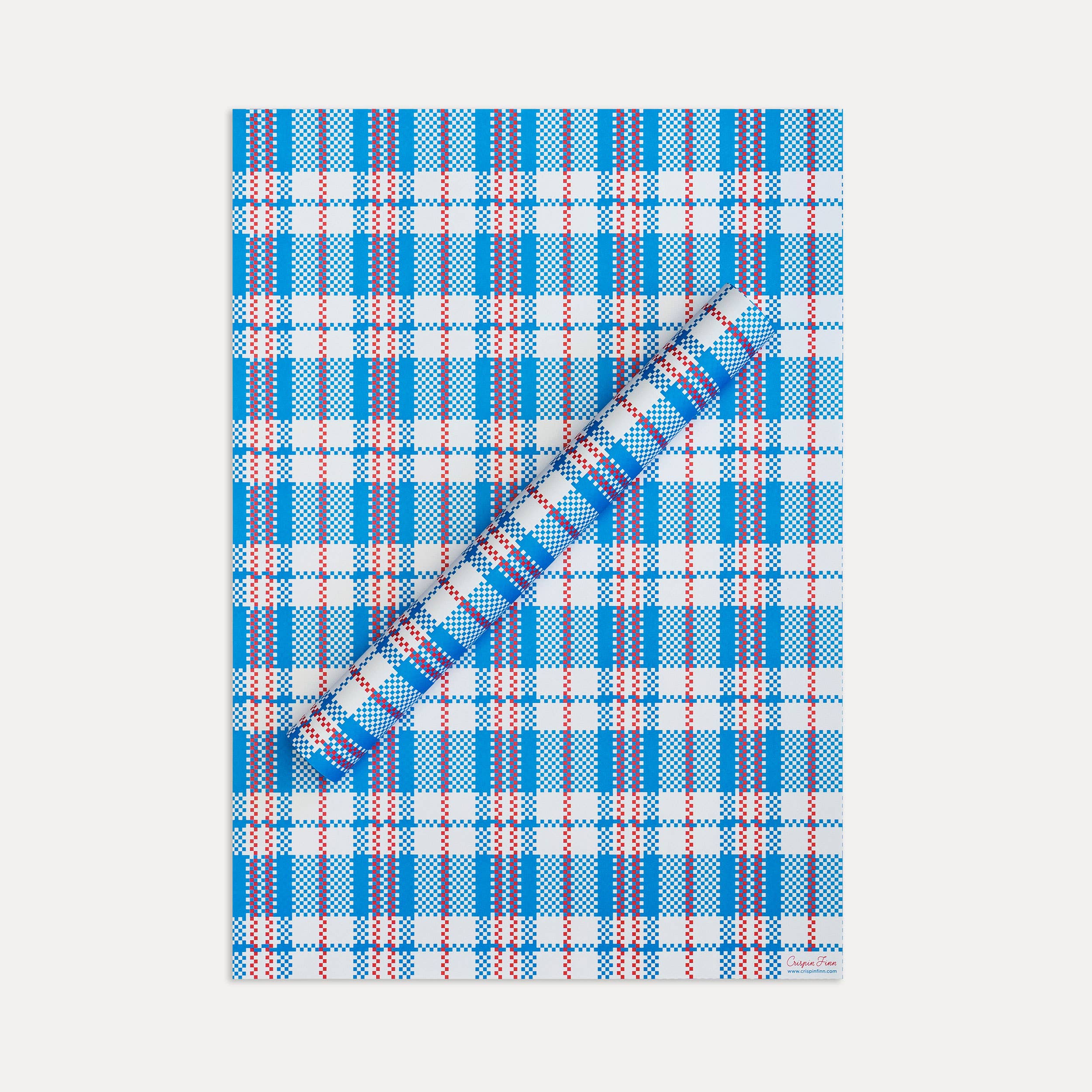 Blue Shopper Wrapping Paper