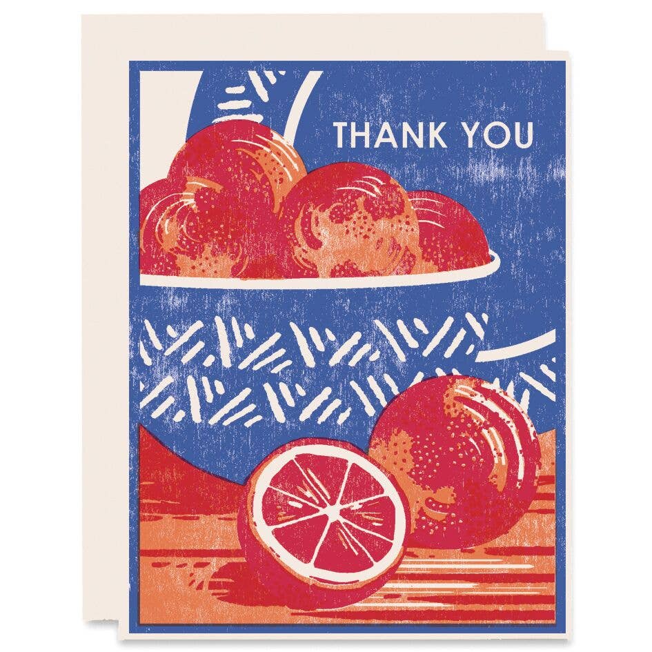 Blood Orange Thank You Card - Boxed Set