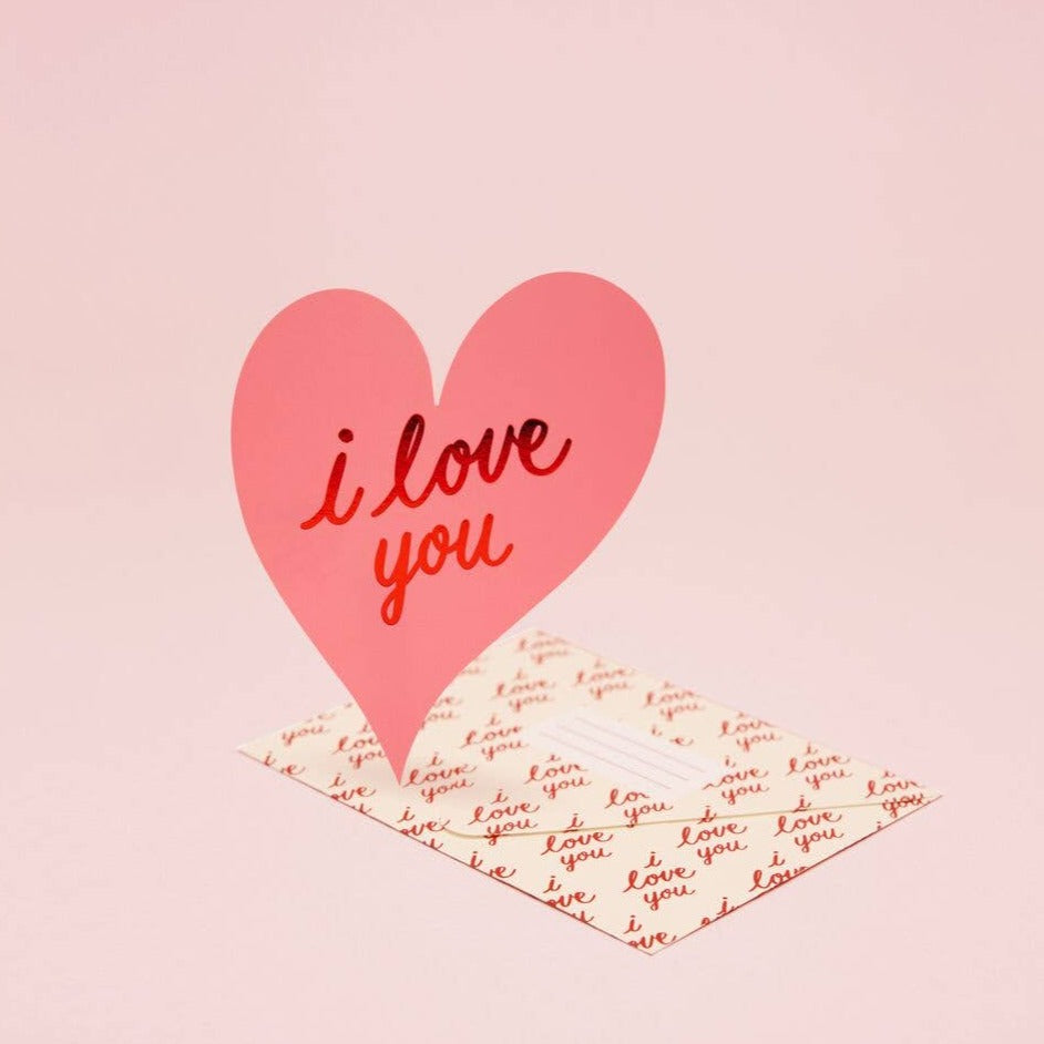 I Love You Heart Card