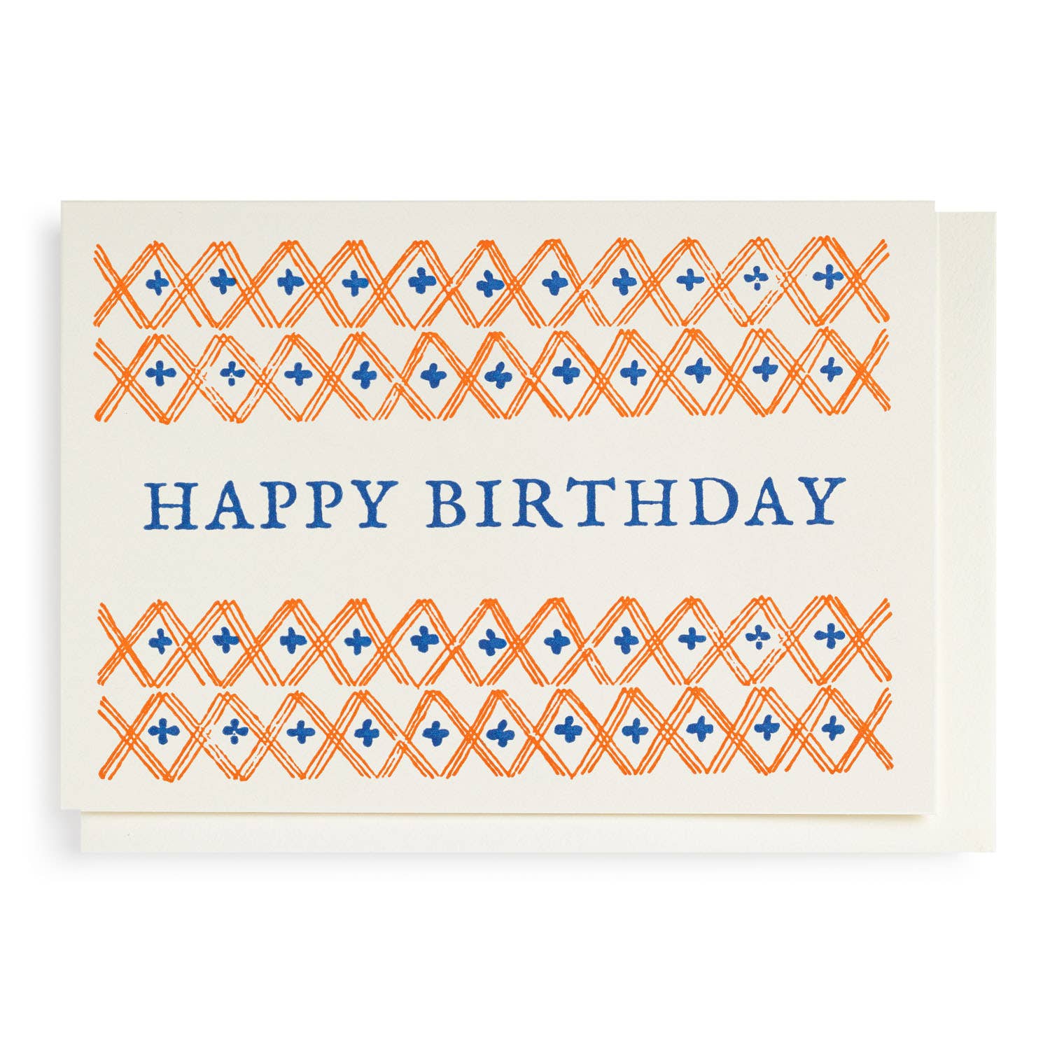Pattern Happy Birthday Notelet Card
