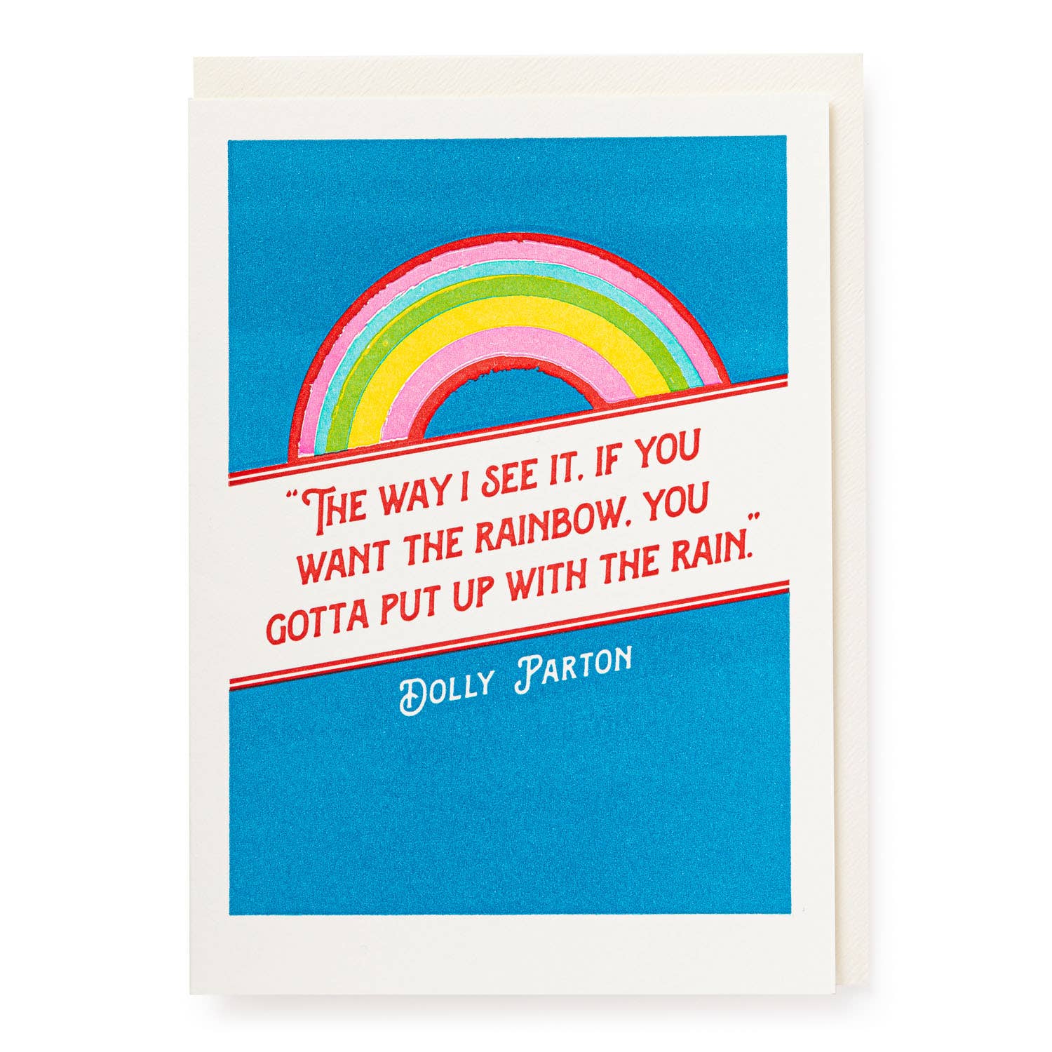 Dolly Parton Rainbow Greeting Card