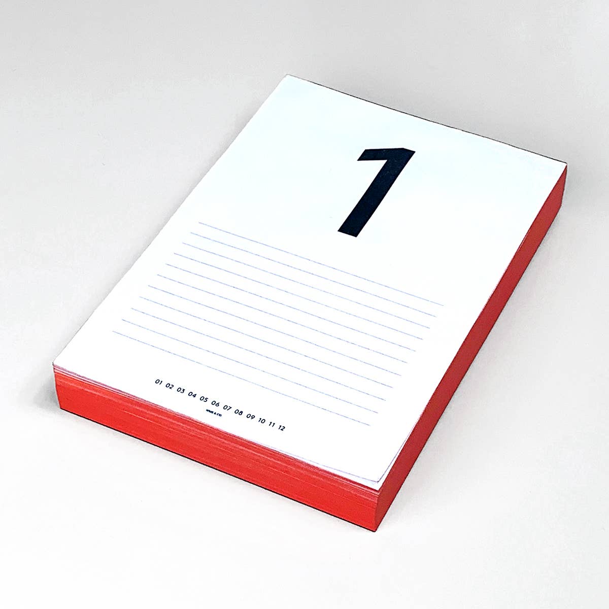 Daily Calendar Pad / Red
