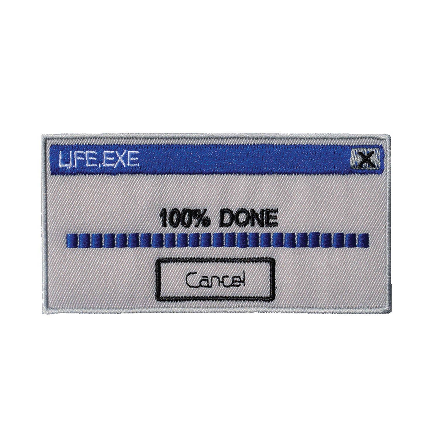 100% Done with Life Embroidered Patch