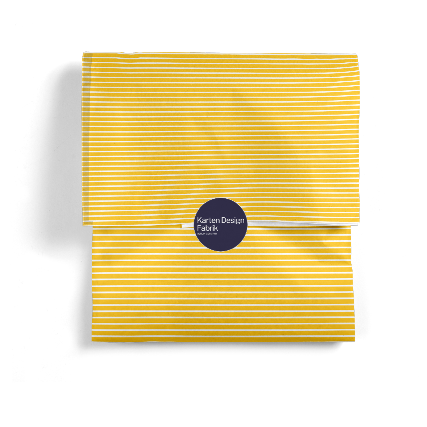 yellow stripe gift wrap