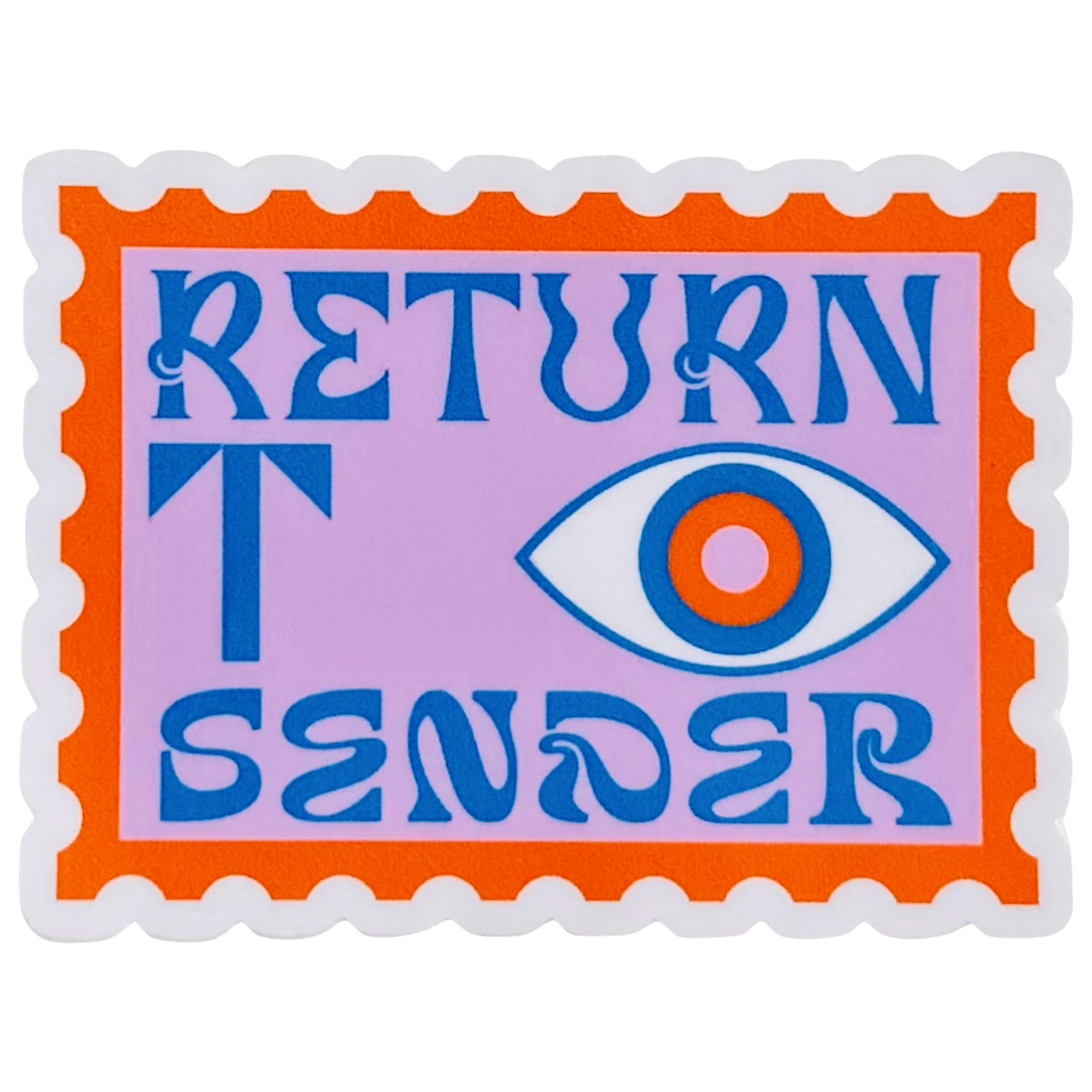 Return To Sender Stamp Sticker