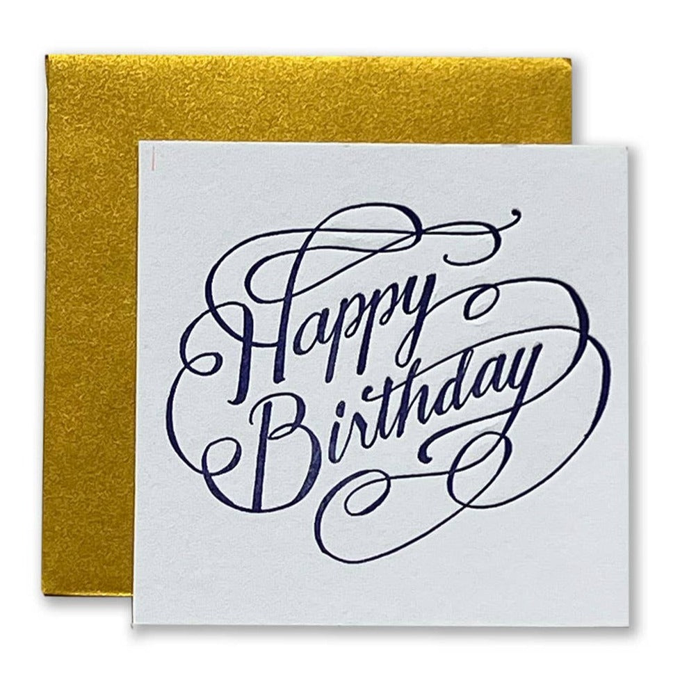 Swirl Happy Birthday Tiny Card