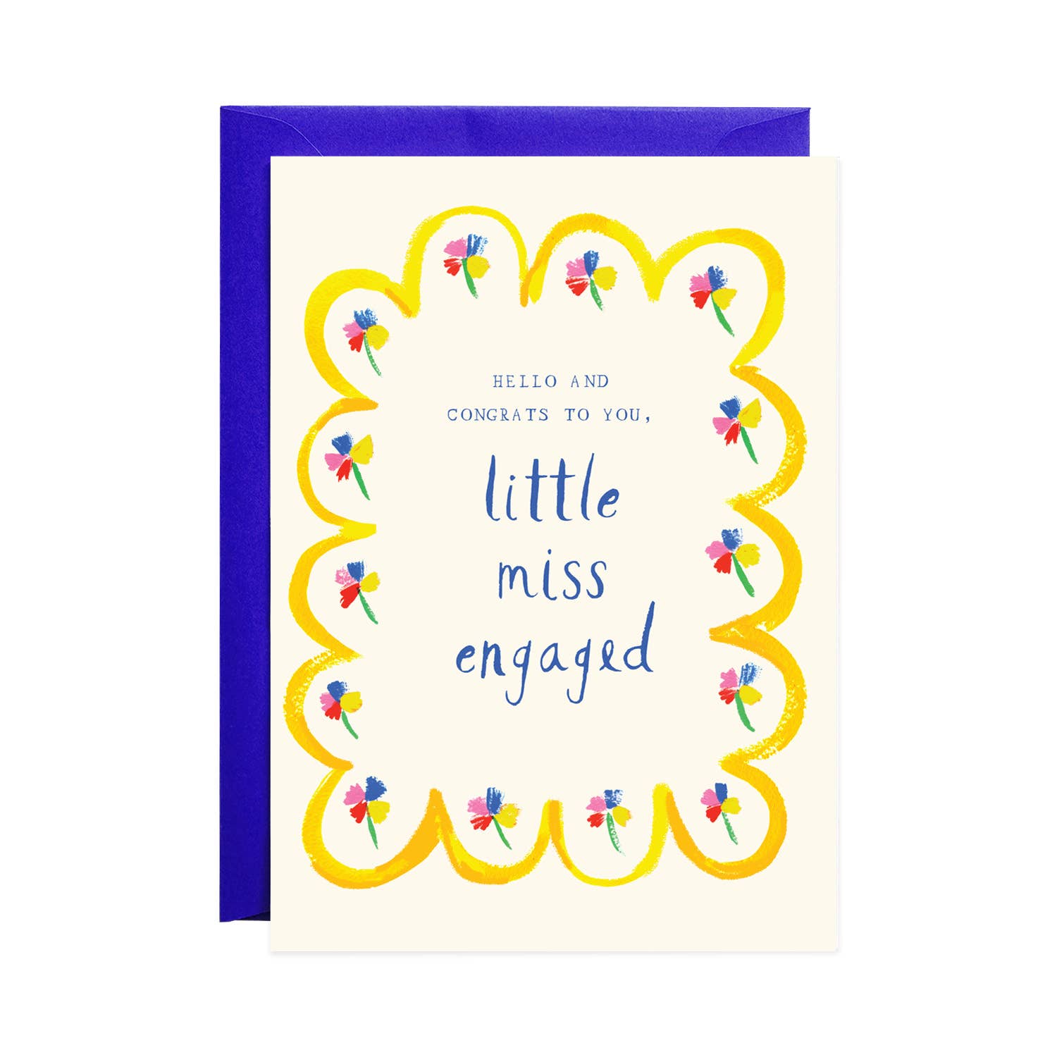 Little Miss Engaged Card
