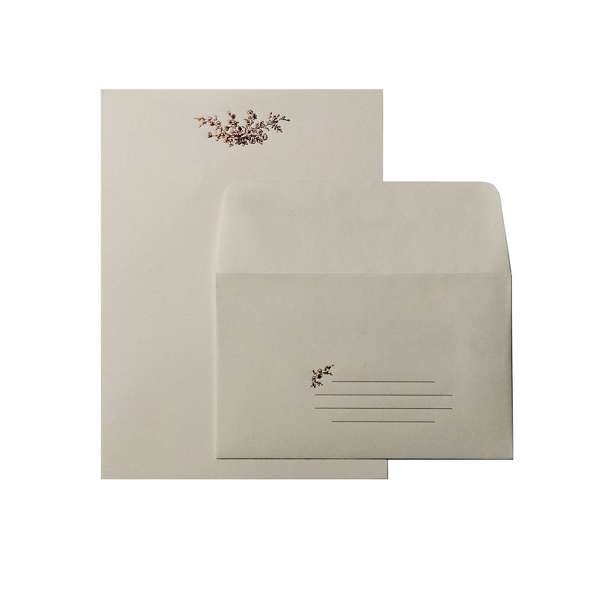 Rose Bouquet Letterpress Letter Sheet Set