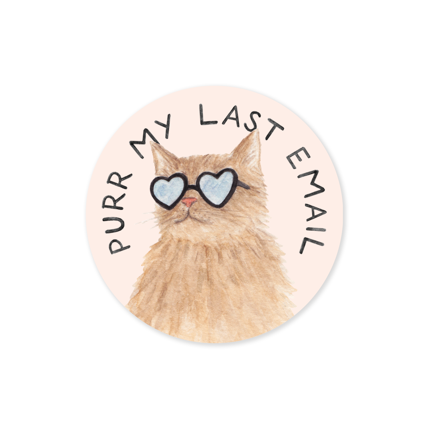 Per My Last Email — Sassy Cat Pun Vinyl Sticker