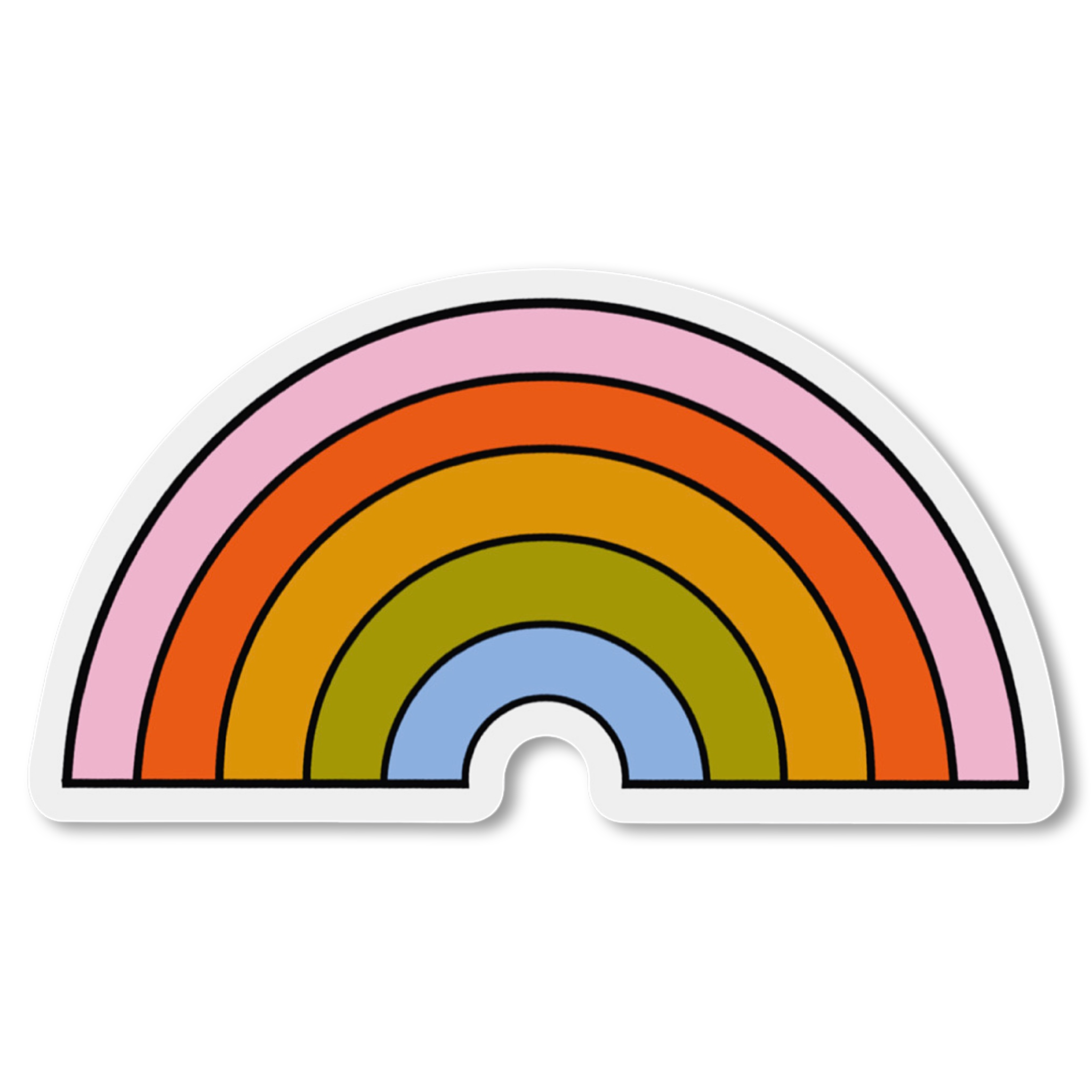 Retro Rainbow Sticker