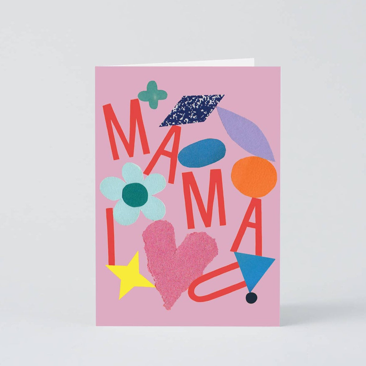 Mama I Love You Embossed Card