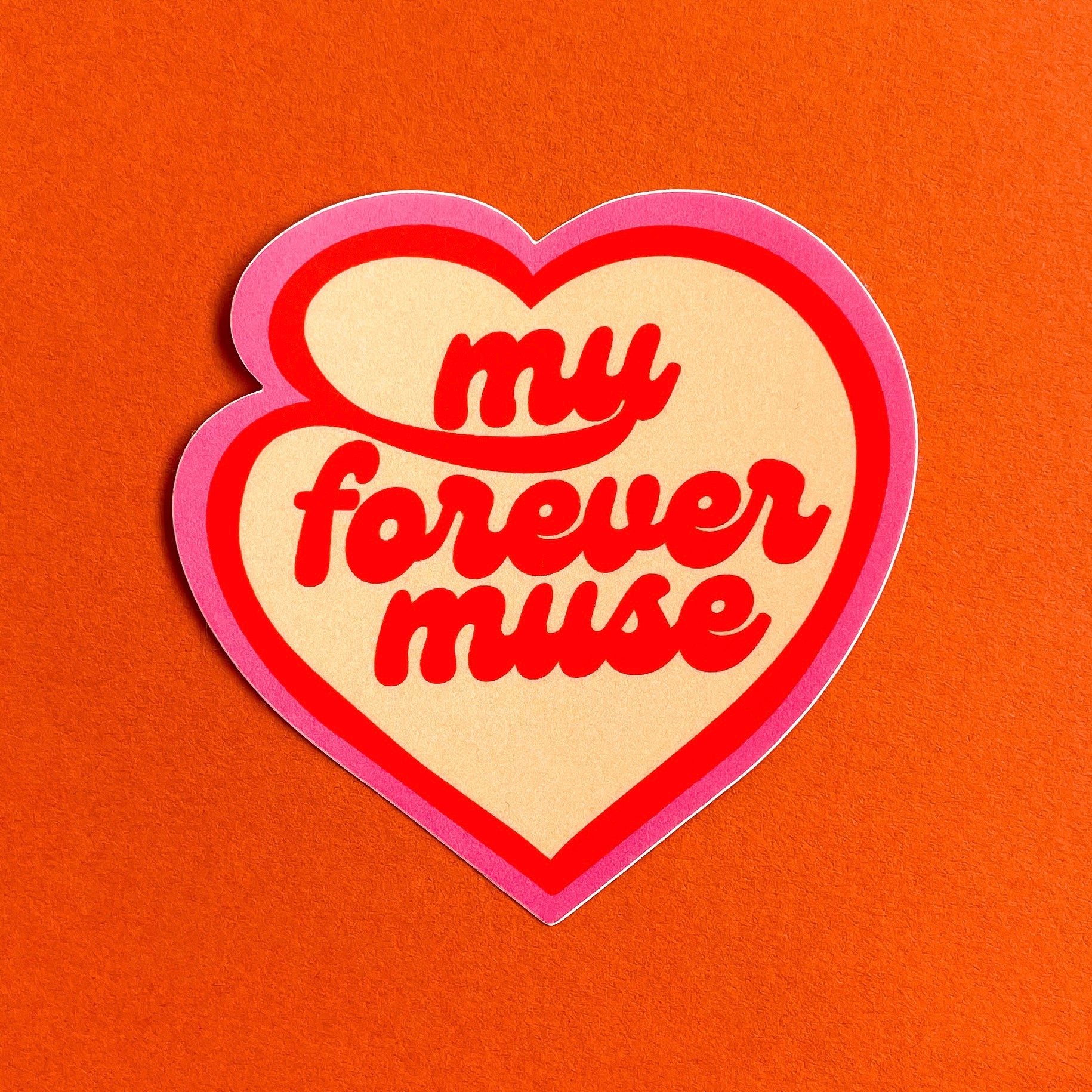 My Forever Muse Heart Vinyl Sticker