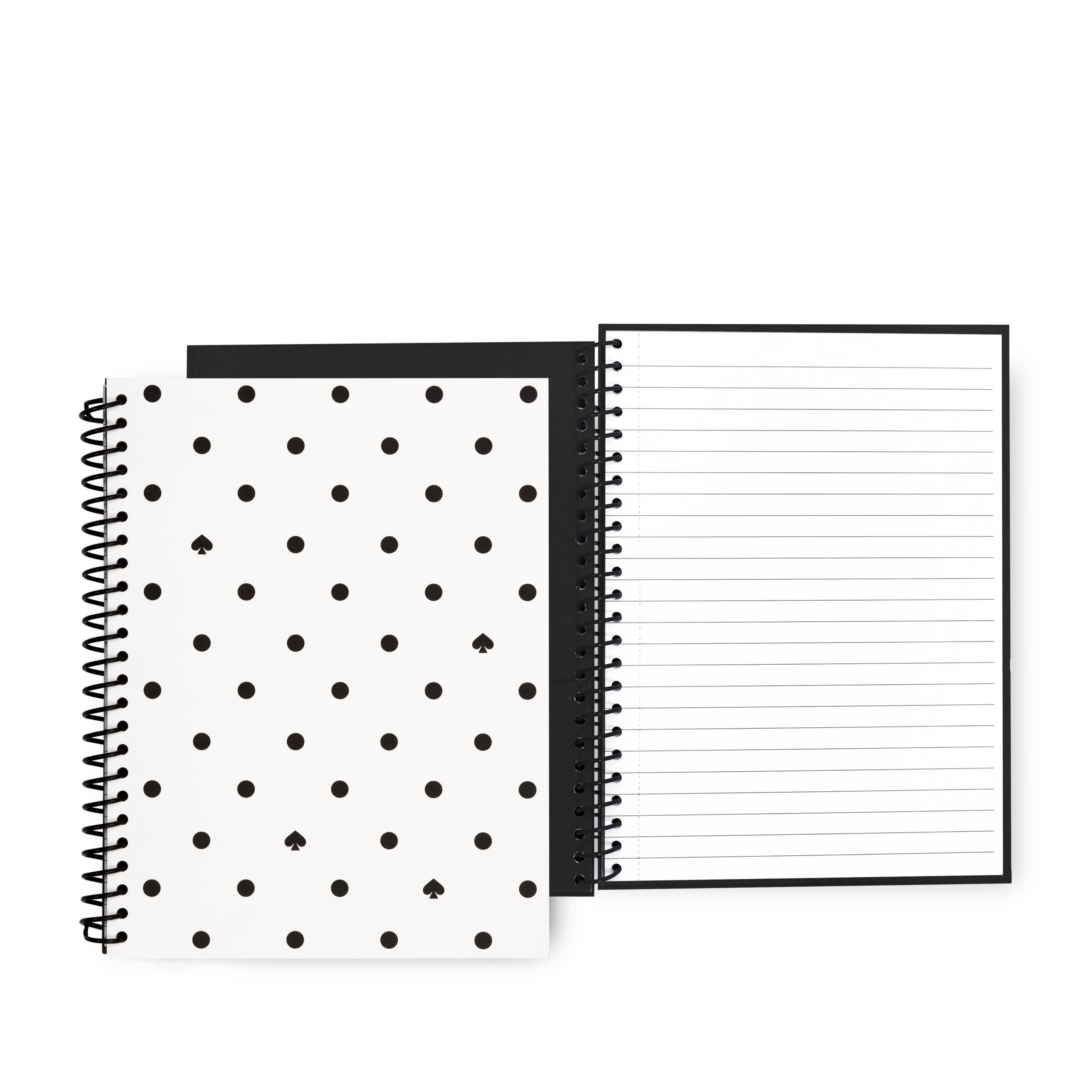 Small Spiral Notebook / Black Dot