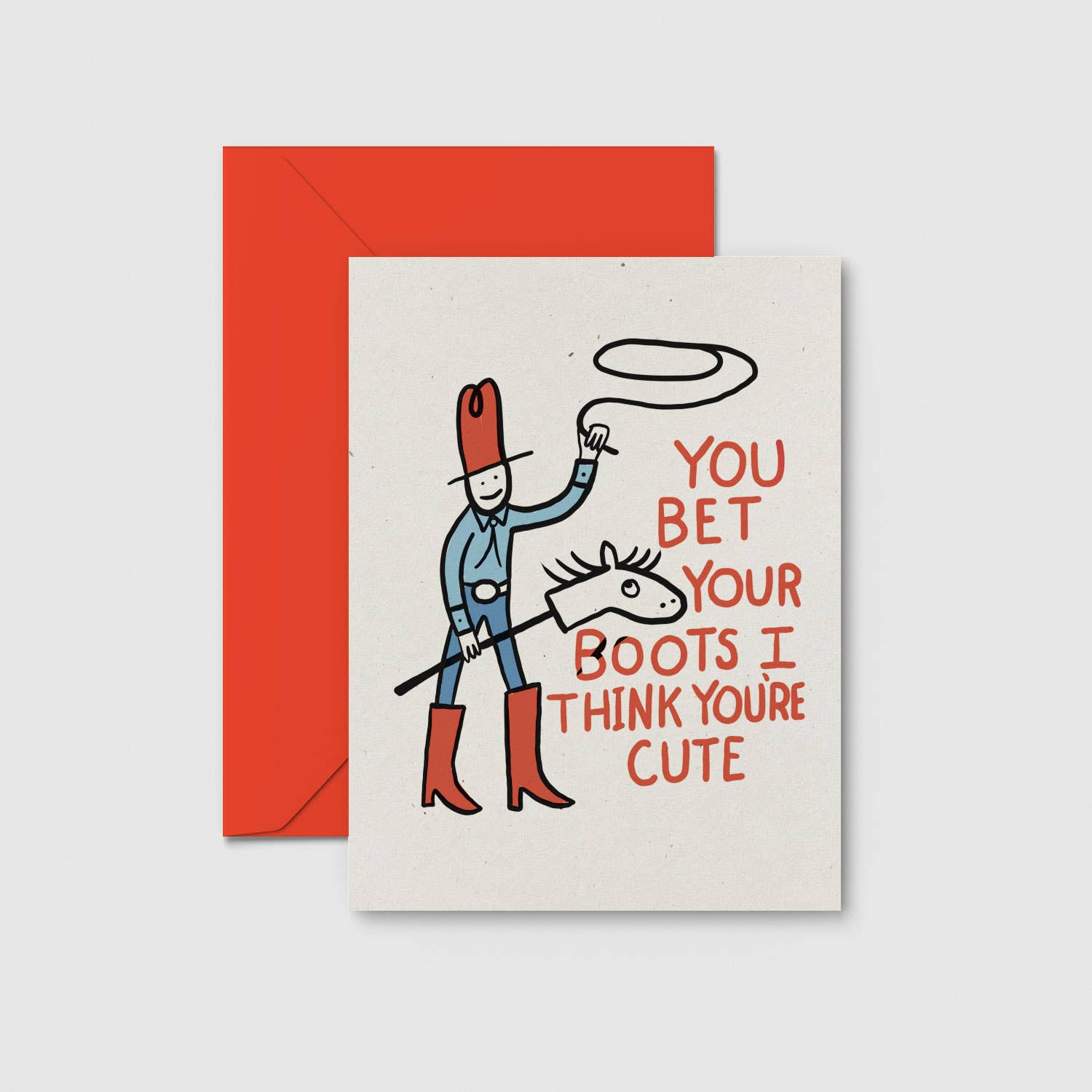 Bet Your Boots Love Card