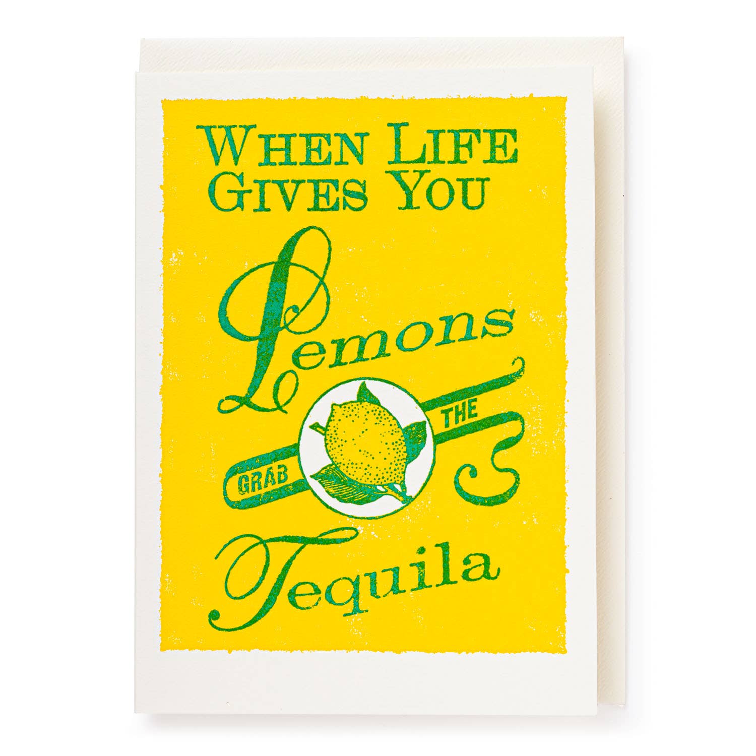 Lemons and Tequila Greeting Card