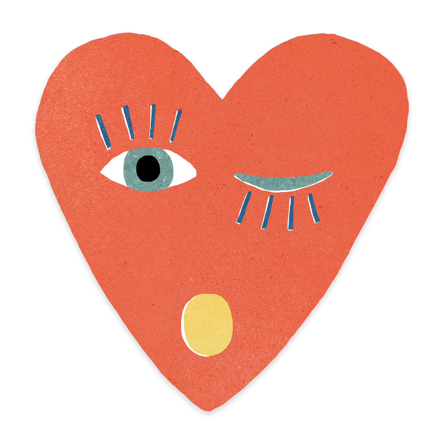 Heart Blink Sticker