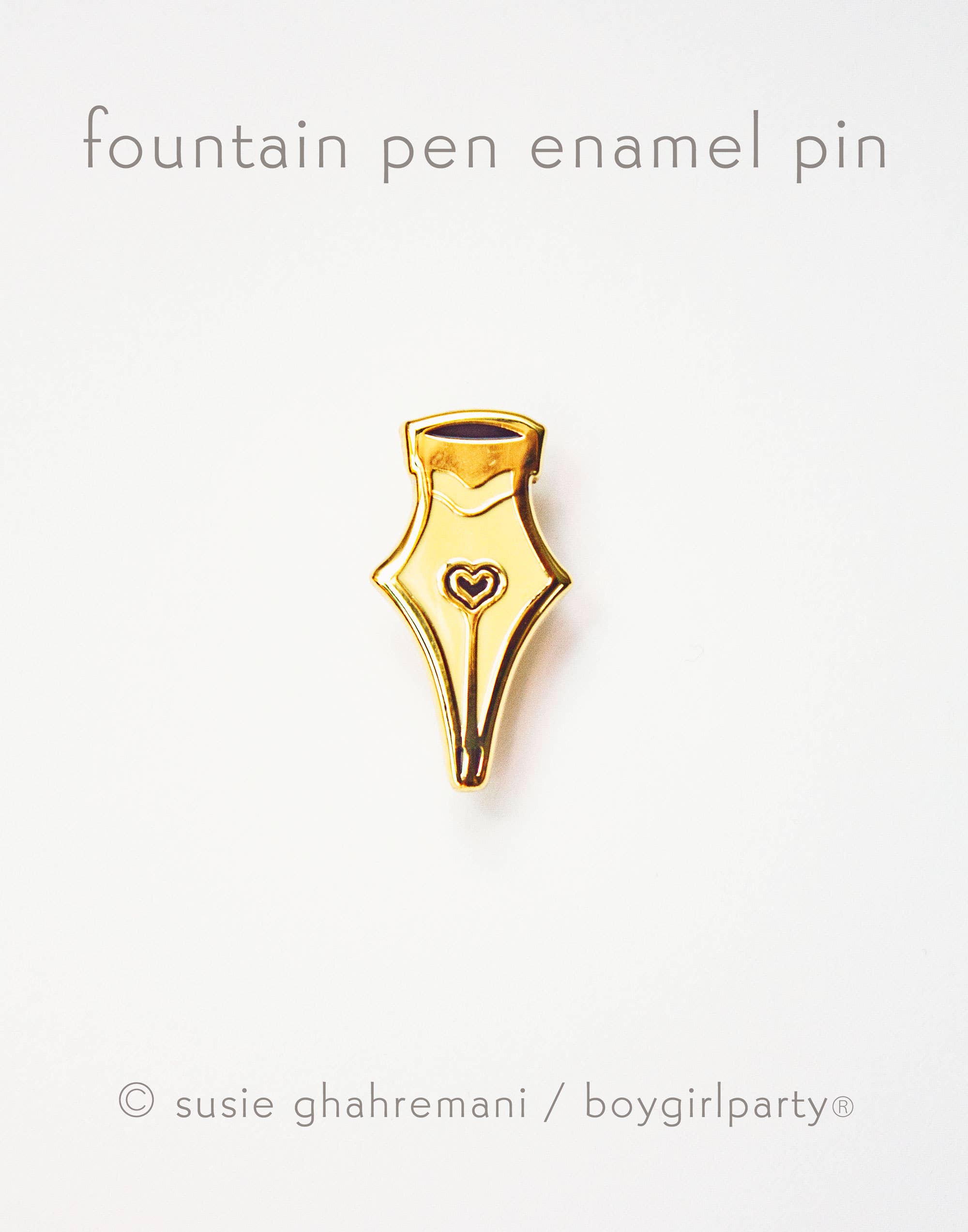 Fountain Pen Nib Enamel Pin