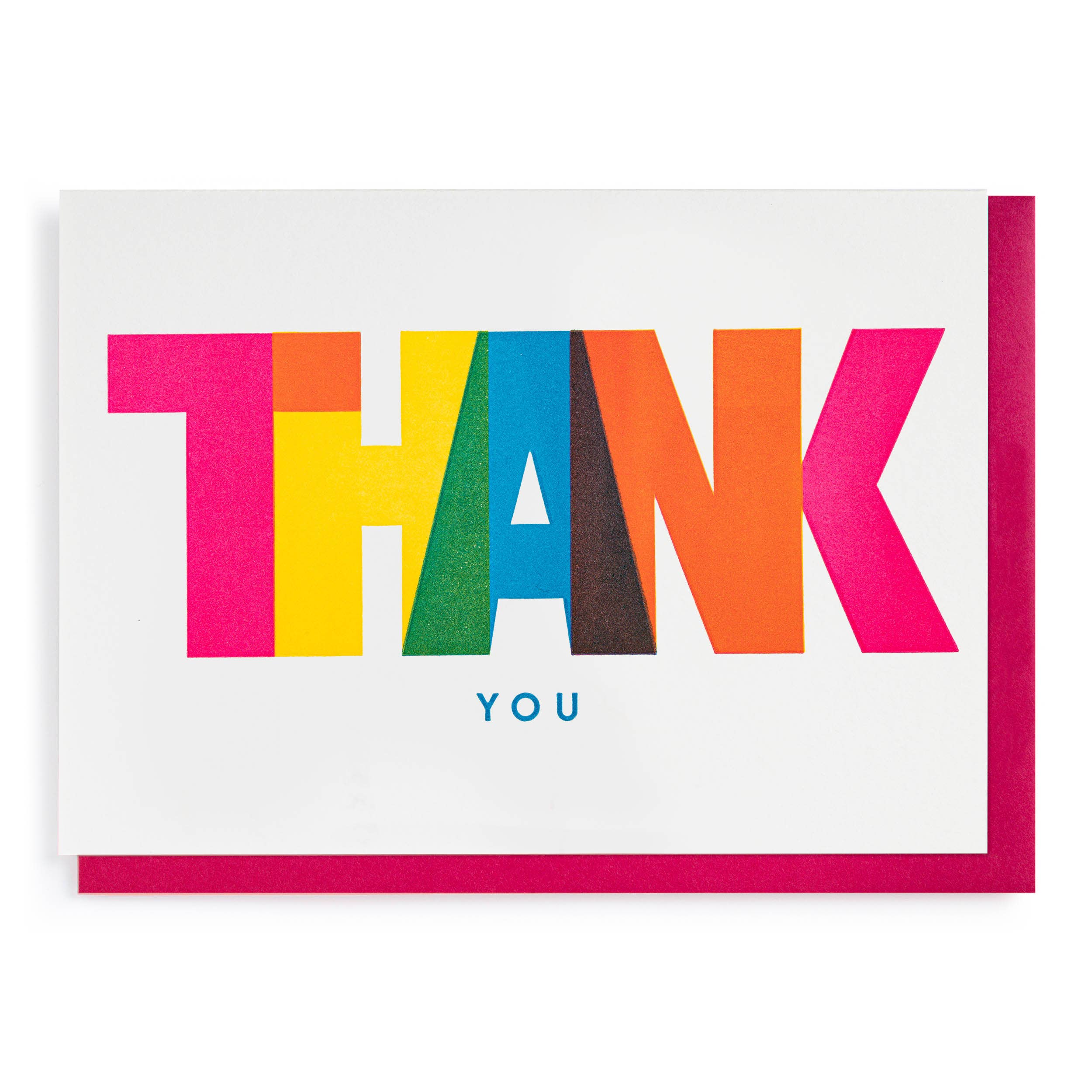 Thank You by Pressink Greeting Card