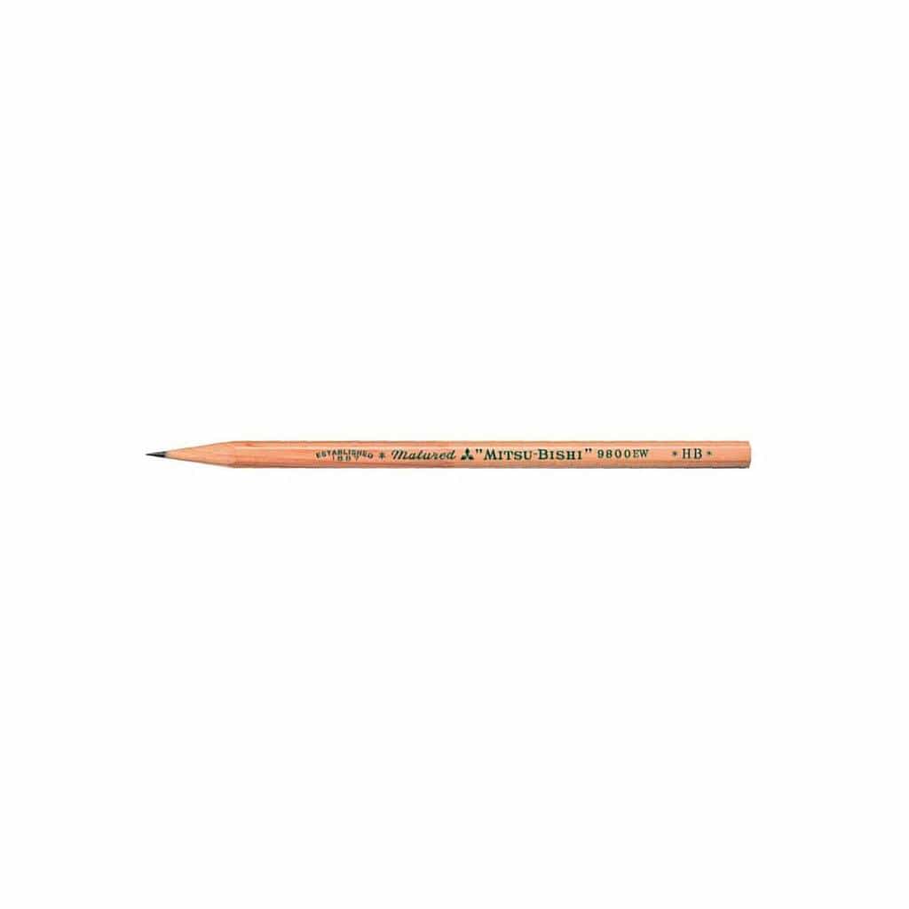 Mitsubishi 9800EW Recycled Pencil / 2B / Set of 12