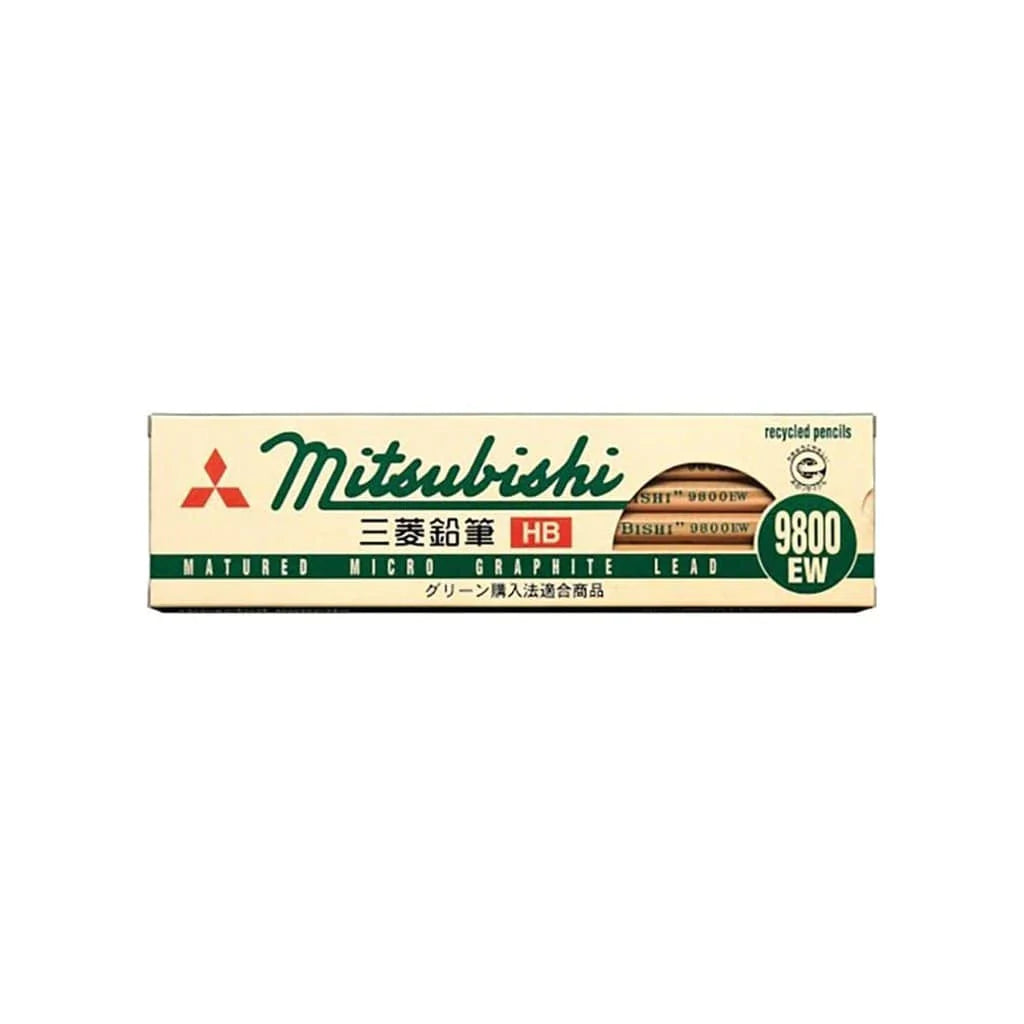 Mitsubishi 9800EW Recycled Pencil / 2B / Set of 12