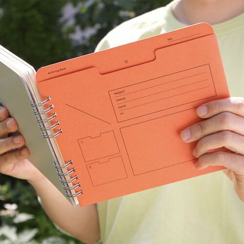 Blank Pocket Notebook / Persimmon