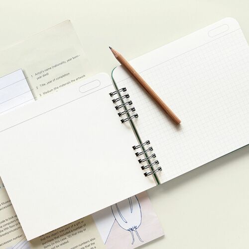 Archive Pocket Grid Notebook / Ocean Sky