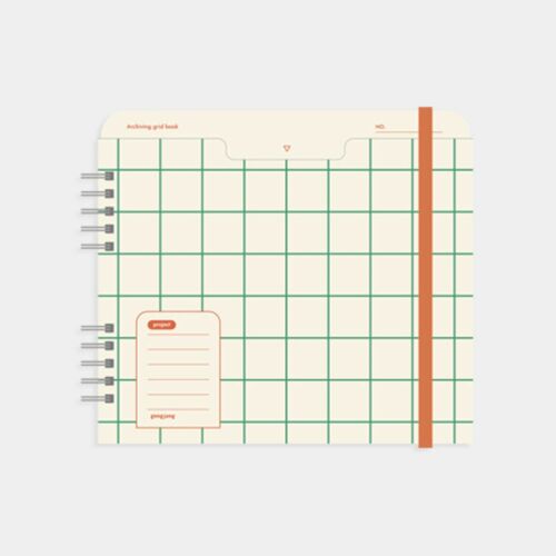 Archive Pocket Grid Notebook / Green